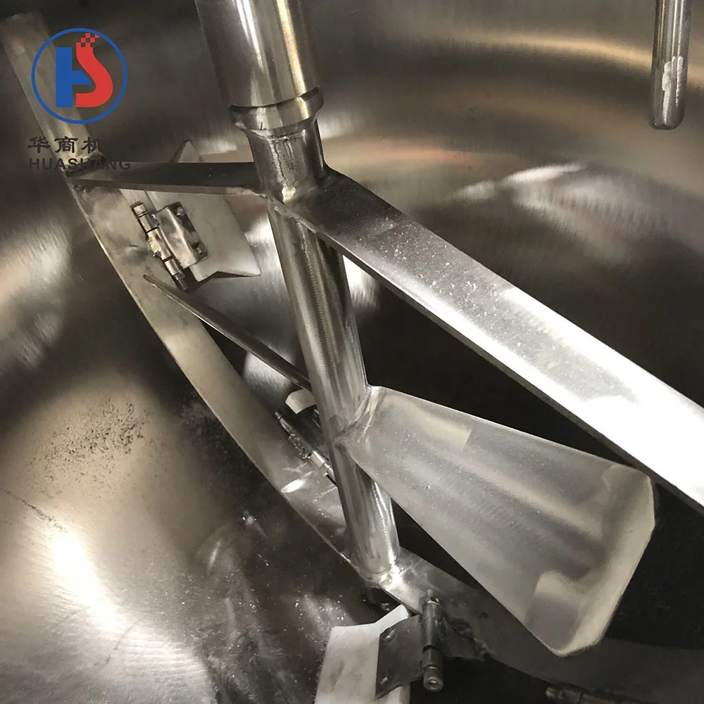 Hot Sales 500 liter electric steam  gas heating sandwich pot mini steam jacketed kettle