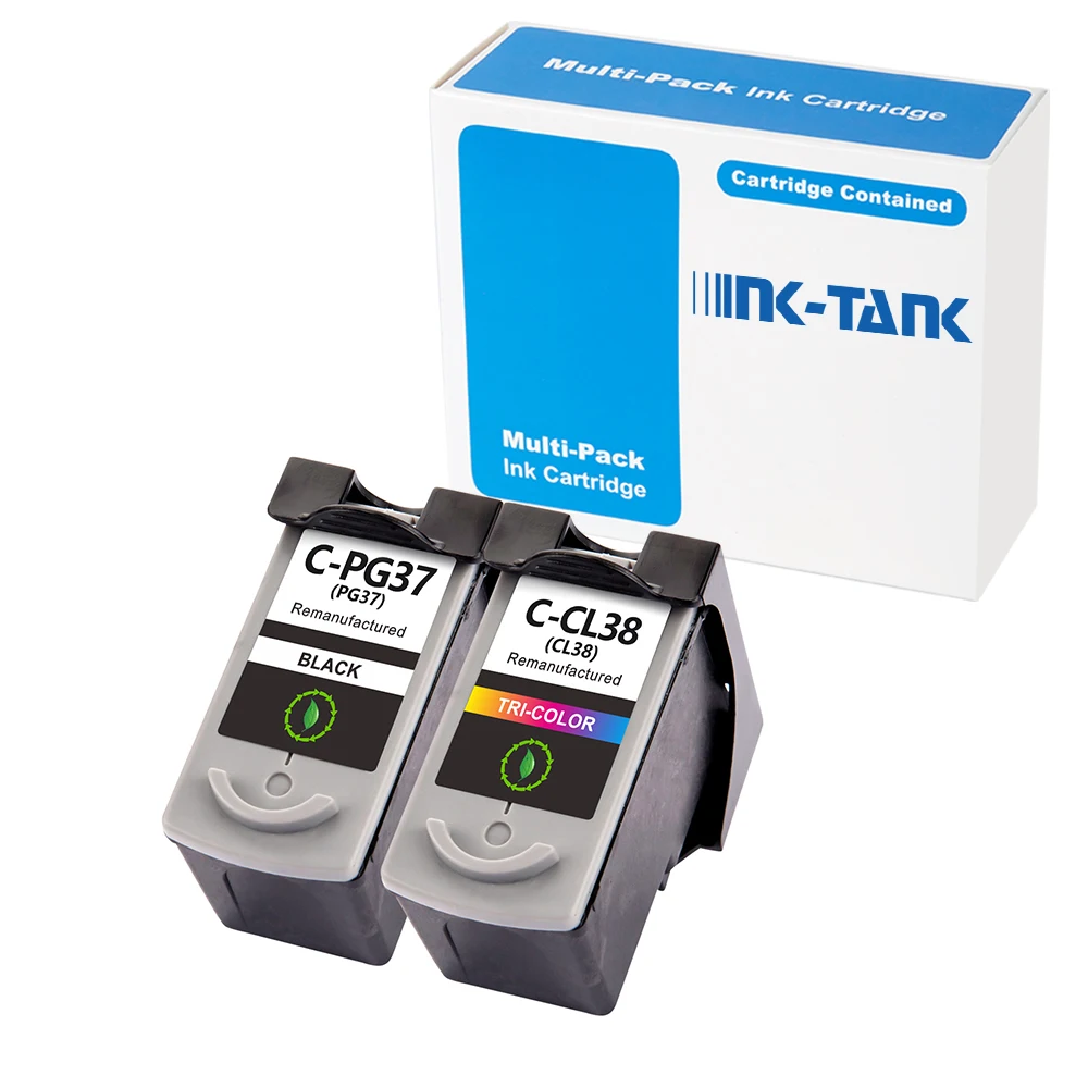INK-TANK PG 37 CL 38 PG37 CL38 PG-37 CL-38 Восстановленный чернильный картридж для Canon PIXMA MP190 IP2200 IP1980 принтер