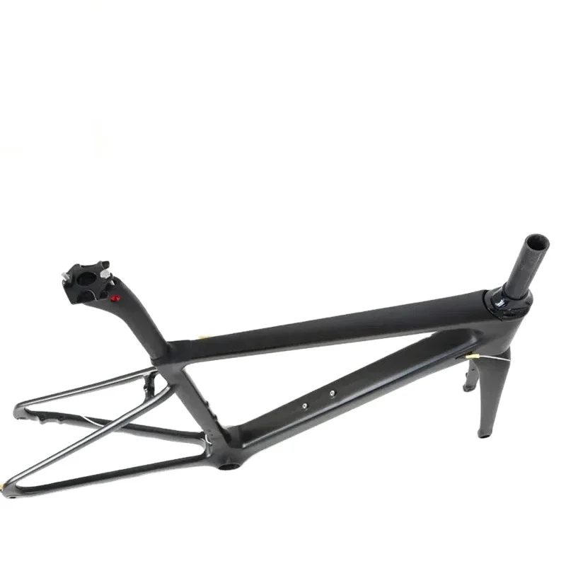 All black carbon fiber road bike frame Road racing frame