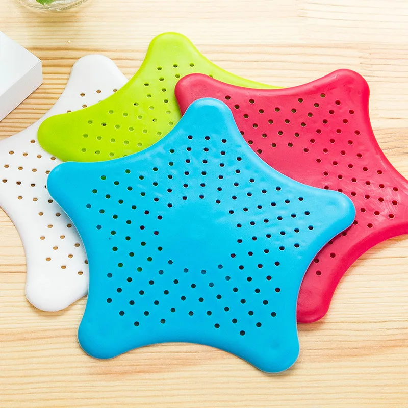 sewer filter net starfish silica gel floor drain Creative pentastar sink anti clogging floor drain