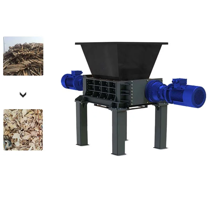 Gator Double Shaft Cardboard Recycling Crinkle Paper Carton Box Cardboard Shredder Machine