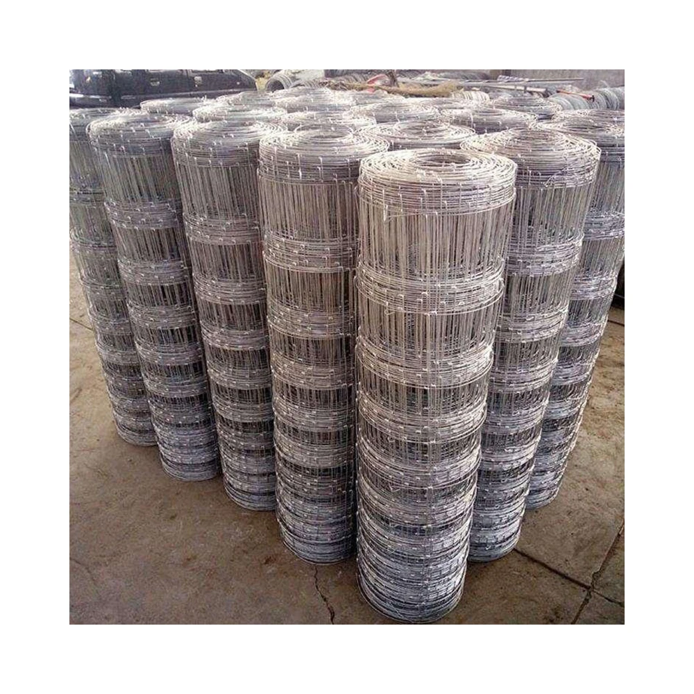BOCN ECO FRIENDLY Galvanized Sheep Livestock Wire Mesh Rolls Security Farm/Horse Cattle Field Fence for Fixed Knot/Deer
