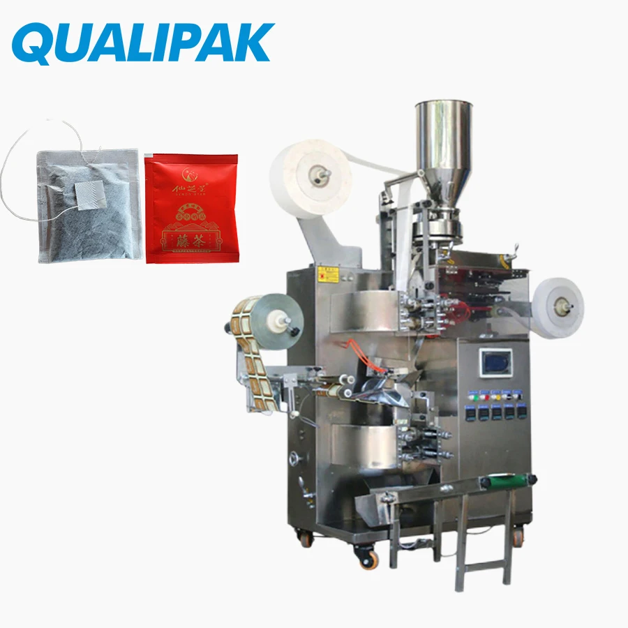 Qualipak Low Cost Small Milk Coffee Sachet Tea Bag Powder Pouch Vertical Automatic Packing Machine Price for Small Business