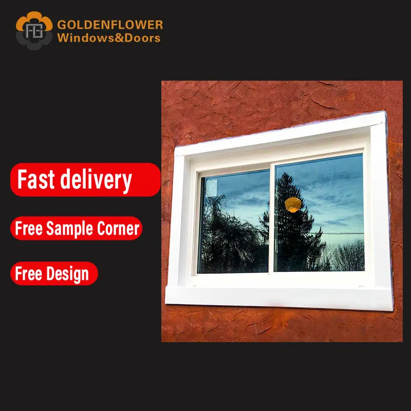 European Chinese Style UPVC Sliding Window  Fiberglass Windproof Fixed Louver Curtain Hotels Villas Apartments Plastic Window