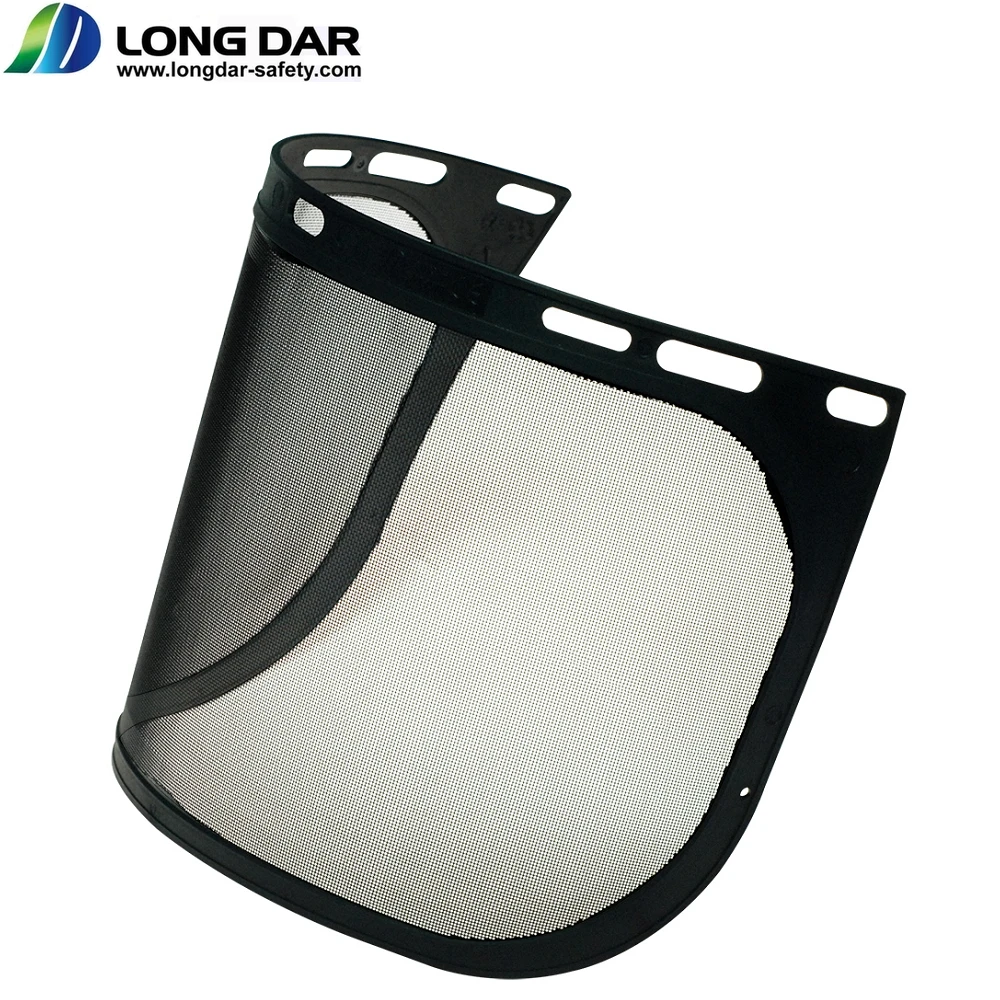 VM85M CE EN 1731 steel mesh PP frame safety faceshield visor