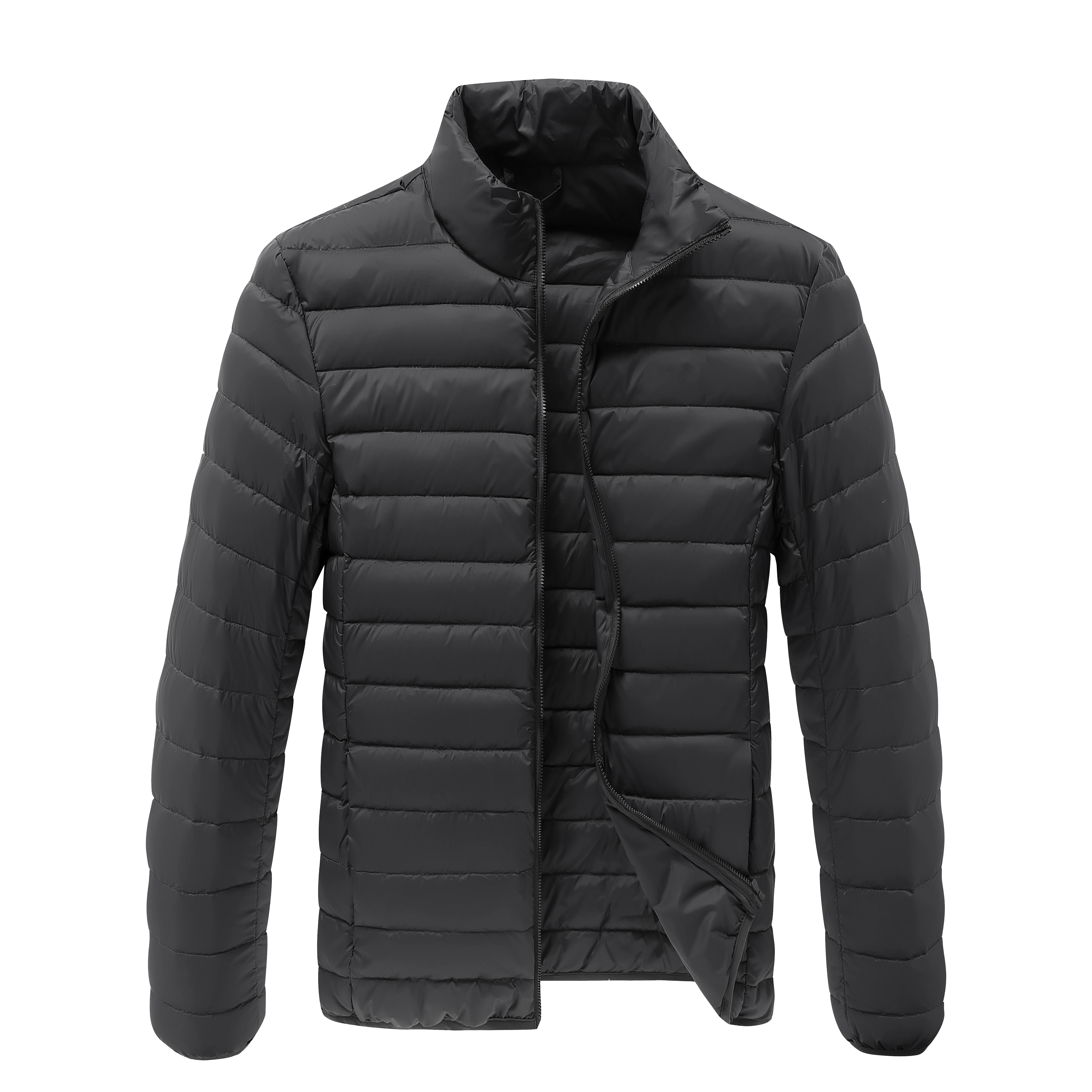 OEM Design Stand collar Solid Mink Coat Ultra Thin and Light Down Filled Winter Jacket