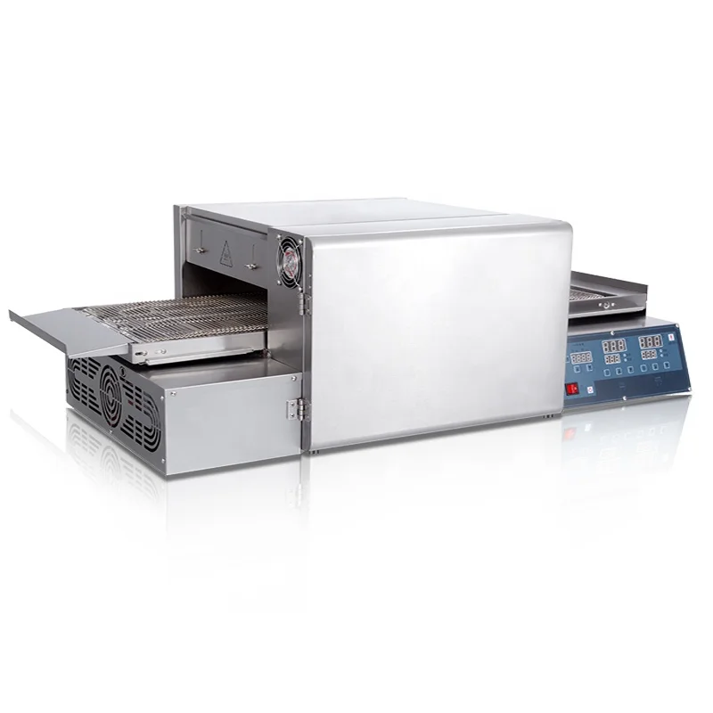 popular style new trend 20 inch microcomputer panel control gas heating temperature chain conveyor belt food cooking  pizza oven