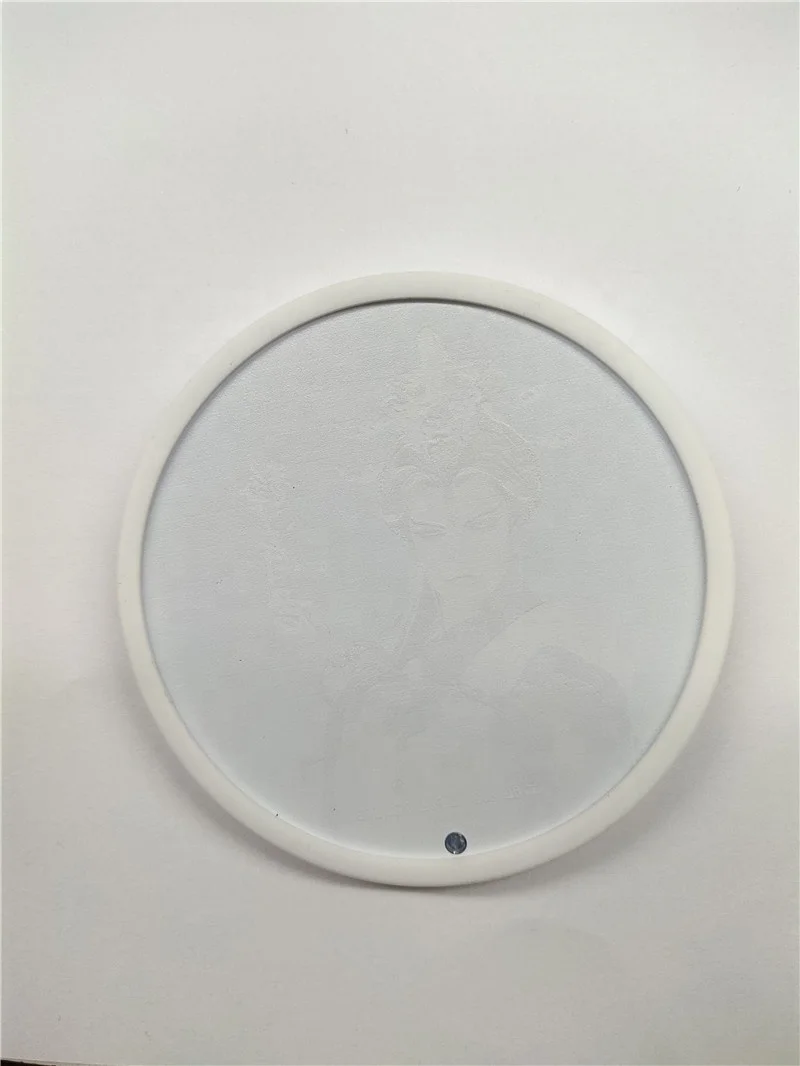 Clear Acrylic Glitter Sparkle Shiny Waterfall Snow Floating Liquid Oil Coaster for Gifts