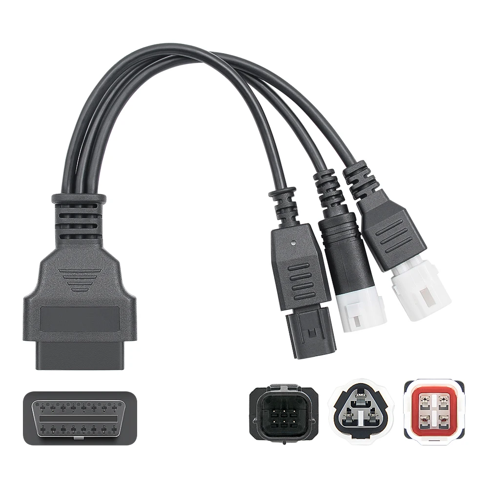 OBD2 моторный кабель для Yamaha 3-pin + 4-pin Honda 6-pin мотоциклетный Переходный