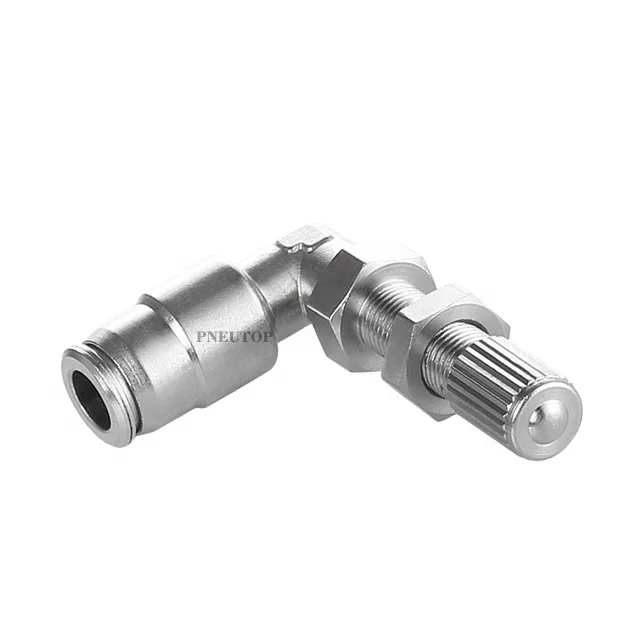 Elbow Nickel brass pipe fittings rapid screw fittings-mini type inflation valve(auti parts)
