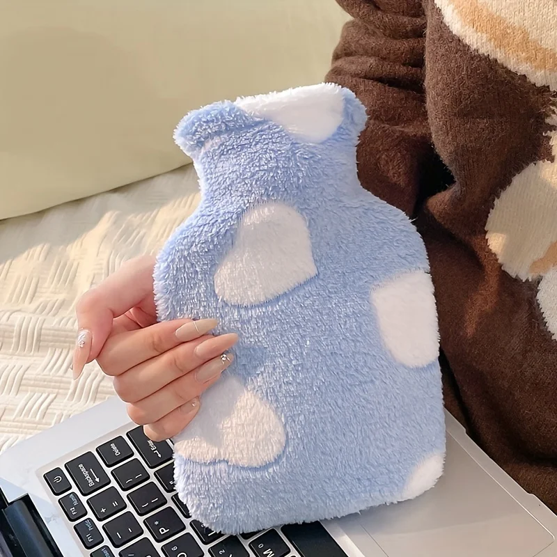6.91oz/33.81oz Hand Warmer Soft PVC Lined Hot Water Bottle for Neck, Back, Shoulders, Legs & Menstrual Relief
