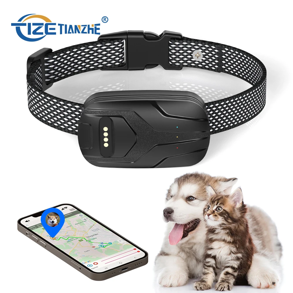 Factory Directly Monitoring Fence  Dog GPS Tracking Device 4G LTE Mini Pets GPS Tracker Smart Pet Collar