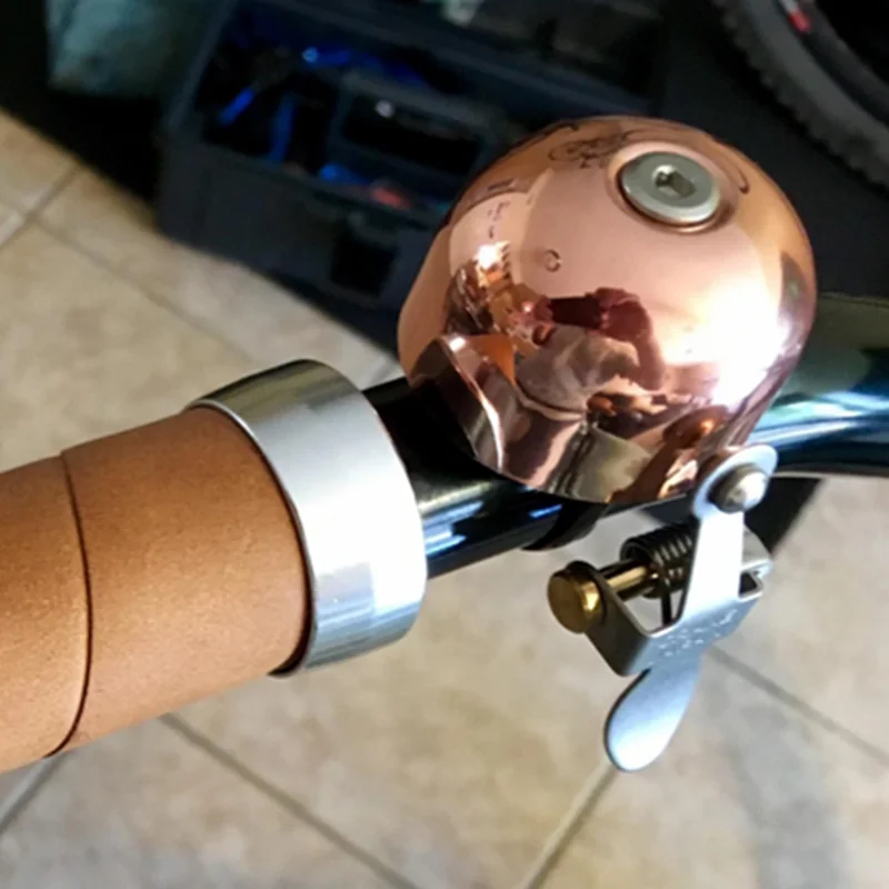 
Crane E-ne bell Japanese unique Polished Gold Bicycle Small Brass Bells for sale bike brass bells 