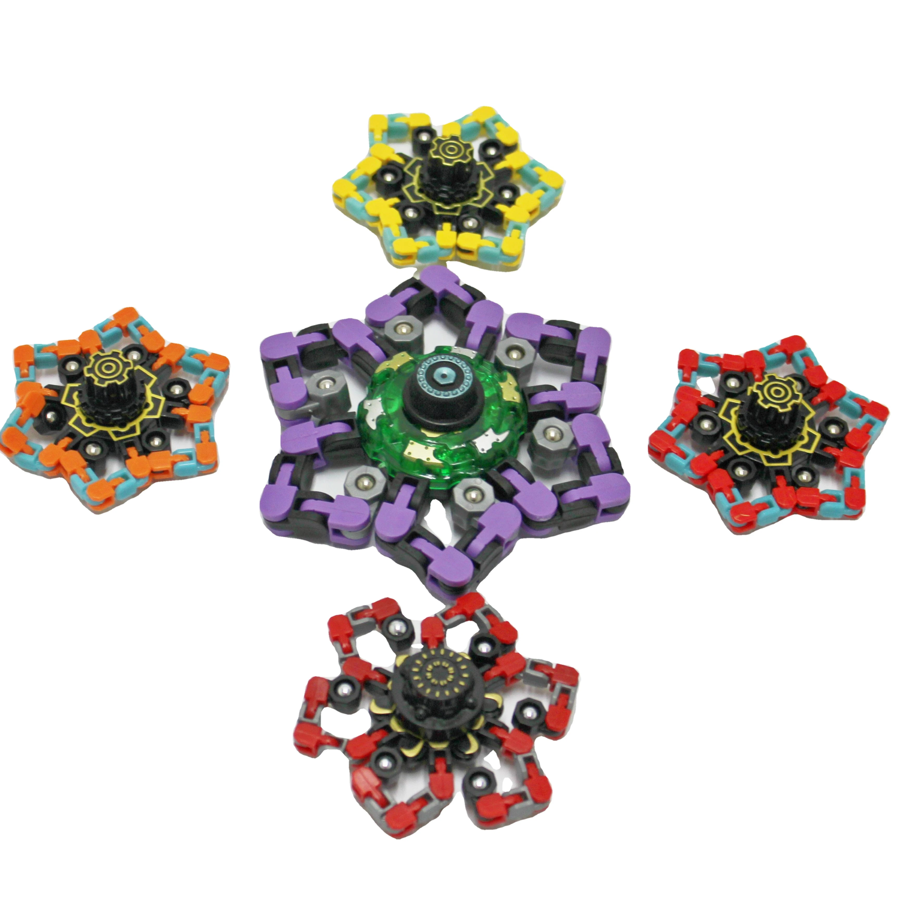 Fidget Spinner Stress Relief Toy Fingertip Spin Top Antistress Mechanical Chain Gyroscope Toy For Kids