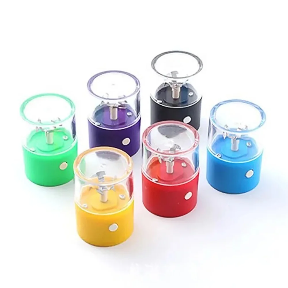 Многоцветный Портативный USB зарядка Автоматическая травяная дробилка для сухих цветов чая электрическая