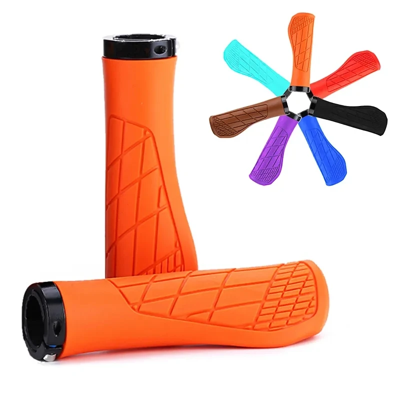 Bicycle Handlebar Grip Ergonomic Mountain Bike Grips Rubber Anti Skid MTB Cuffs Shock Absorbing Bike Handle Cycling Accessories