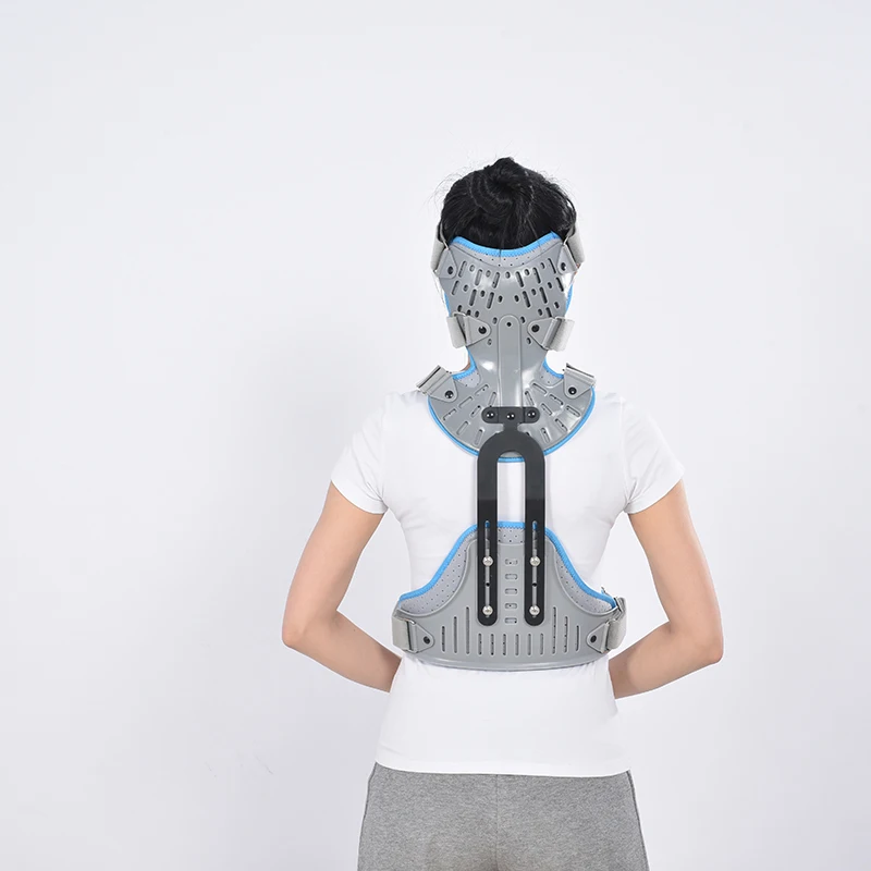 Adjustable Cervical Thoracic Orthosis Head Neck Chest Fixed Brace Cervical Thoracic Traction Device Halo Brace