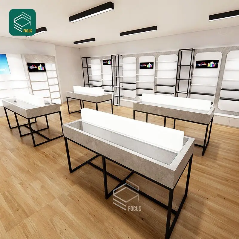 Modern Display Shelves Wall For Retail Stores Glass Showcase Table Cigarette Fixtures Tobacco Display Cabinet