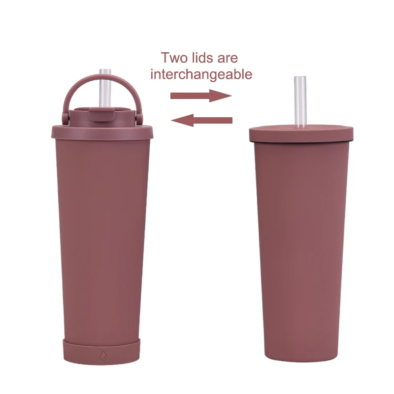 830ML Large Capacity Double Wall Tumbler with Handle Portable Stainless Steel Vacuum Insulated Water Cup Keep Hot and Cold