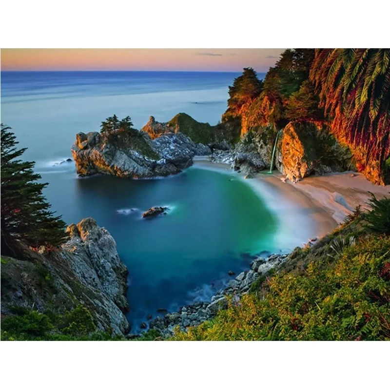 Wholesale custom canvas painting by number kits 5D DIY painting by numbers for kids