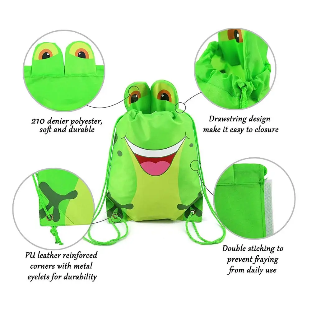 Animals Shape Bags Drawstring Party Bags for Kids