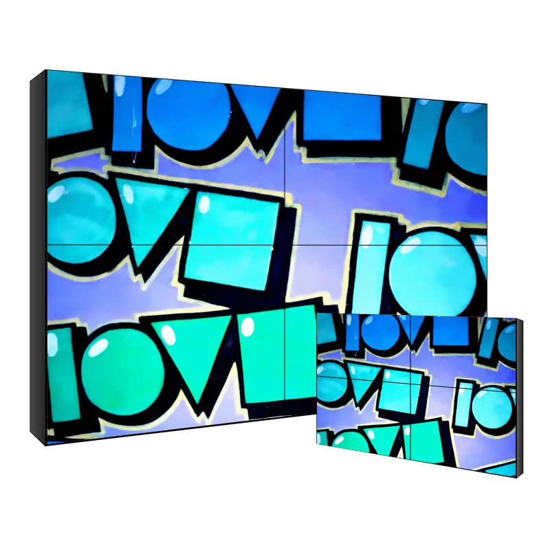 55 дюймов 4K 4x4 кронштейн рекламный экран ЖК-дисплей 3x3 контроллер Digital Signage игроков 2x2 Крытый экран видеостены