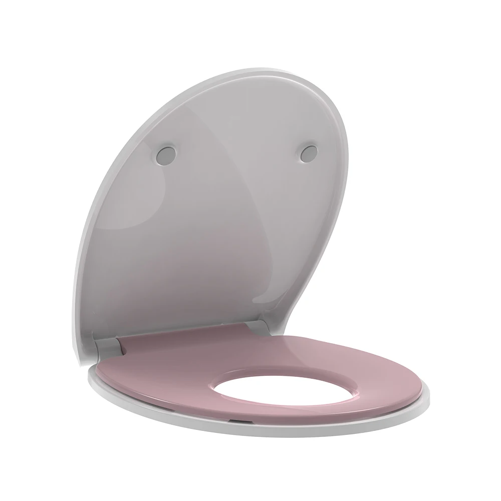 Sunten SU040S Family round Toilet Seat with Removable Child Seat Soft Close Quick Release Functions Made Urea UF Materials