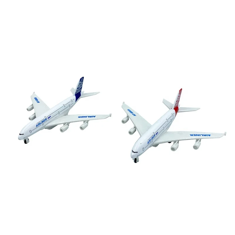 Wholesale 1:860 scale pull back metal plane diecast toy plane mini alloy plane for kids