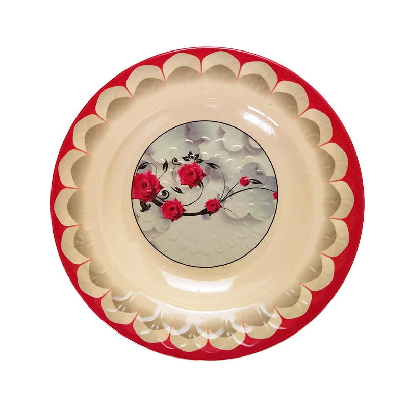 
Manufacturers selling round Eco-Friendly melamine dinner plate in stock 