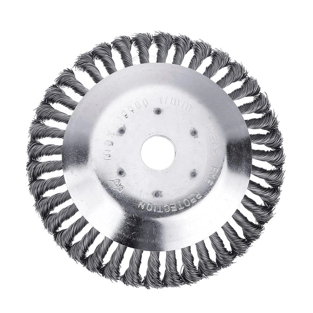 8inch Steel Wire Grass Trimmer Head Rounded Edge Weed Trimmer Head Grass Brush Removal Grass Tray Plate For Lawnmower 150/200m
