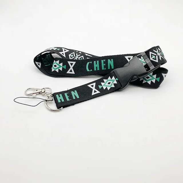 Quick Release Bulk Custom Logo Durable ID Card Name Tags Badge Phone Strap Breakaway Lanyard