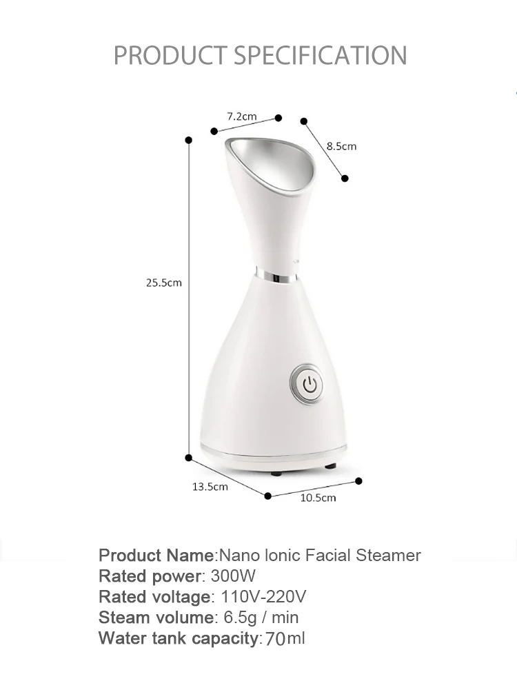  Top selling Portable Mist Spray Hot Vaporizer Nano Ionic Facial
