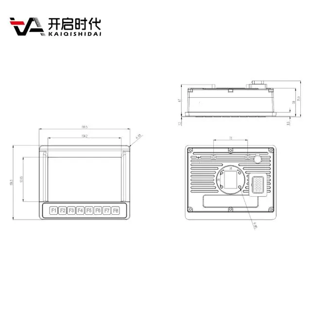 PLC industrial display capacitive touch display board engineering machinery digital display