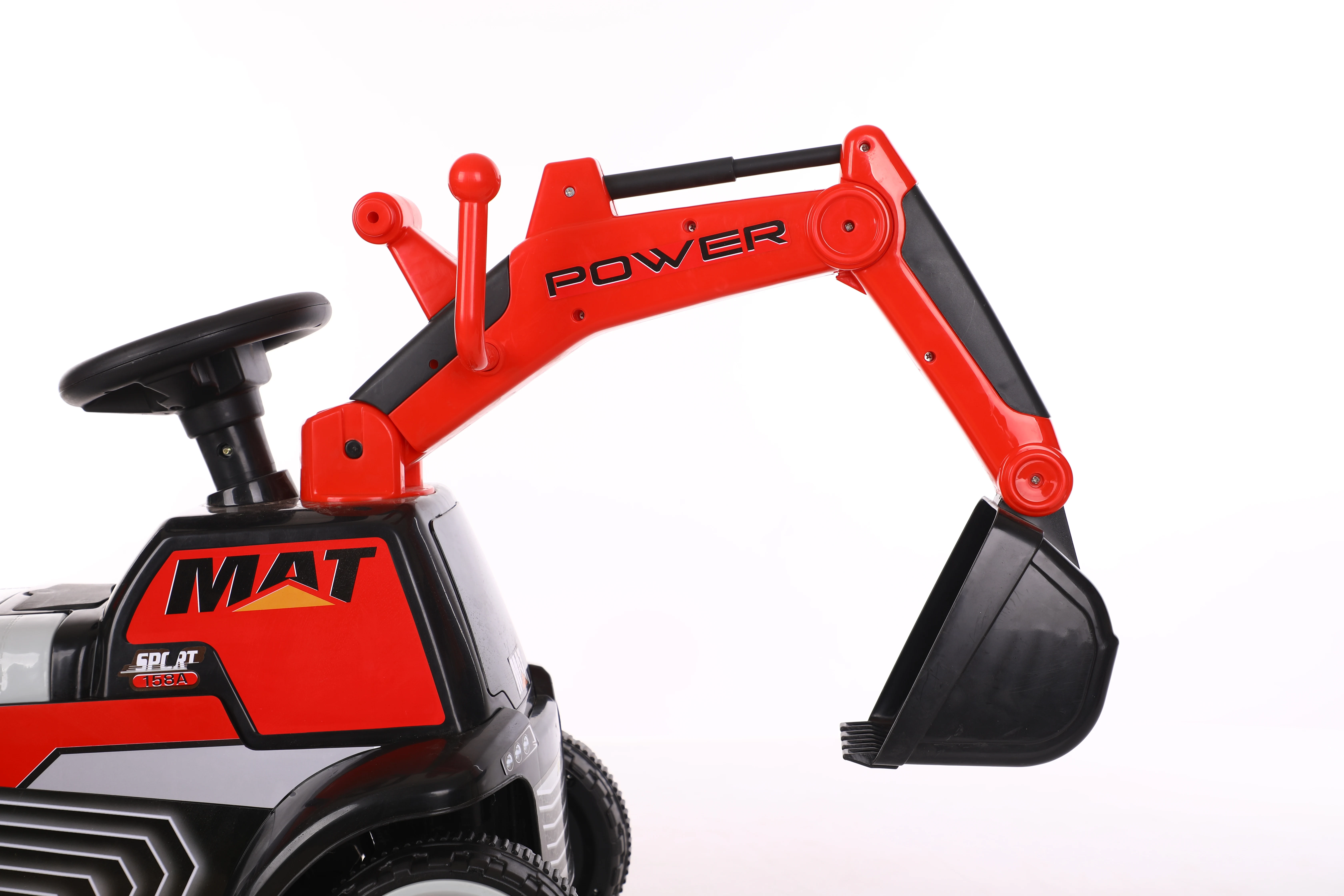 cheap wholesale kids electric excavator ride on road backhoe for  Christmas gift