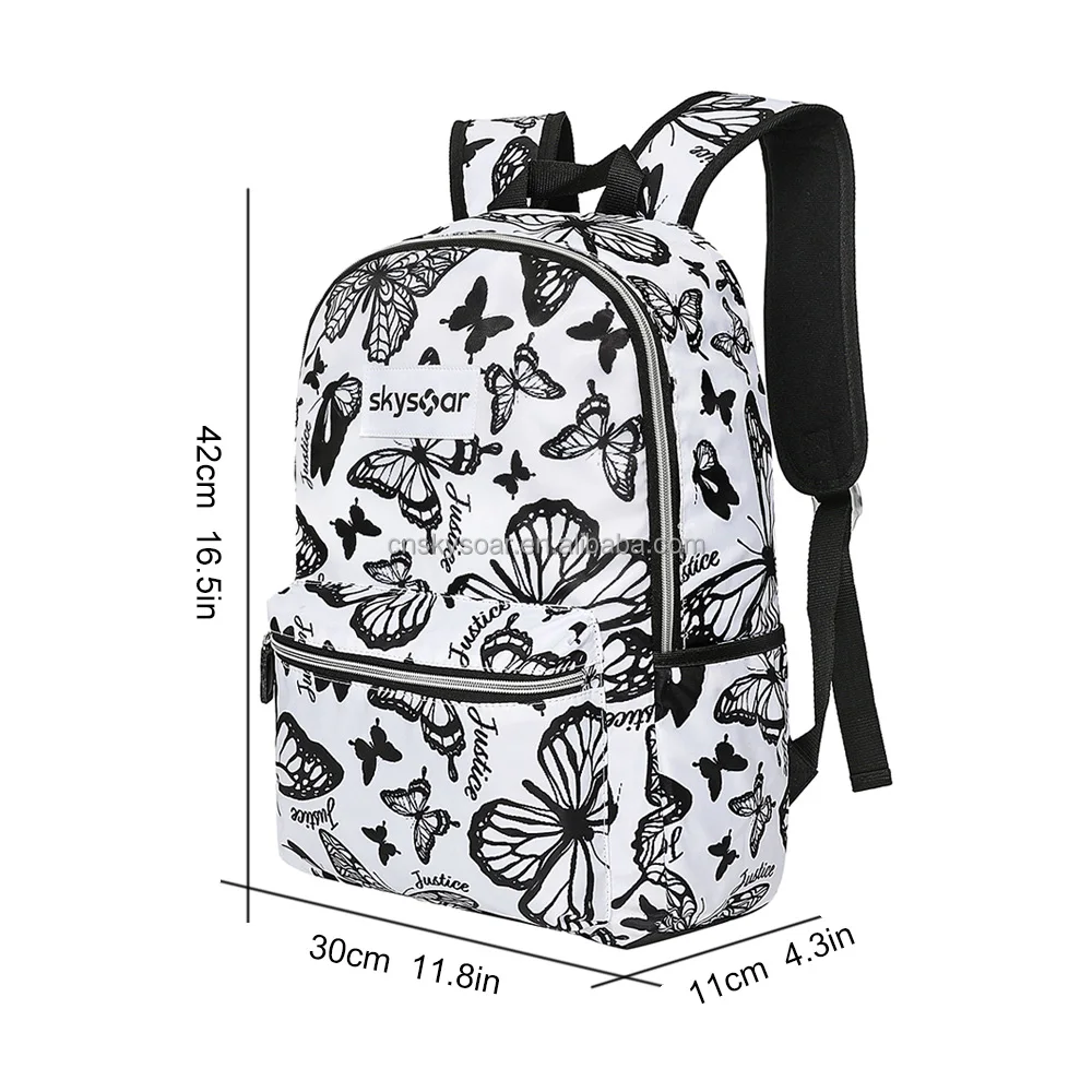 Wholesale High Quality Polyester Simple Teen School Backpack Casual College School Laptop Rucksack Travel Daypack for Girls