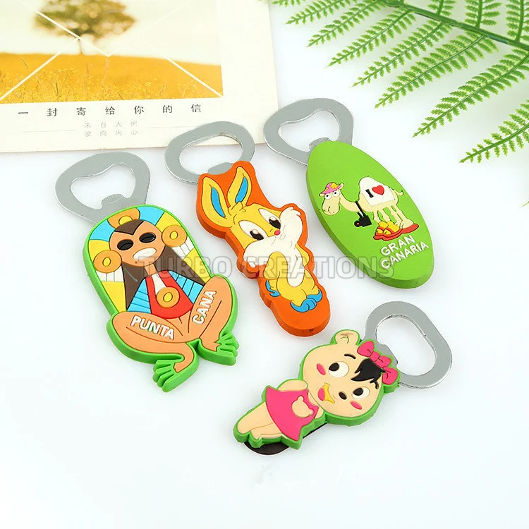 Custom Logo Print Freeze Refrigerator Magnet 3D Bottle Opener Magnet Country City Name Tourism Souvenir Fridge Magnet Customised