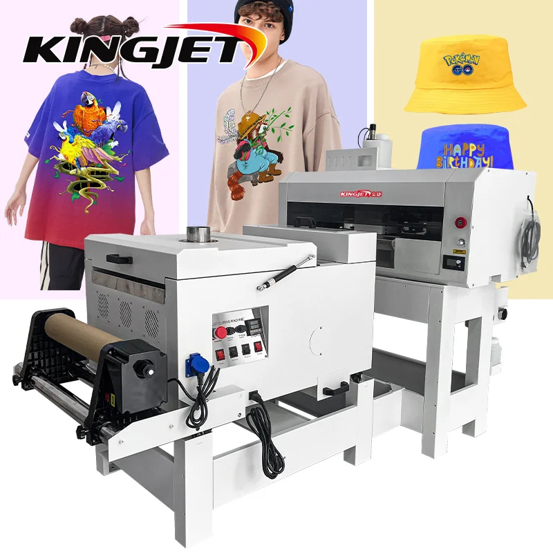 king Jet Digital Automatic A3 Fluorescent Dtf T-shirt Printer Long Service Life A3 Dtf Printer Xp600 T-shirt Dtf Printer