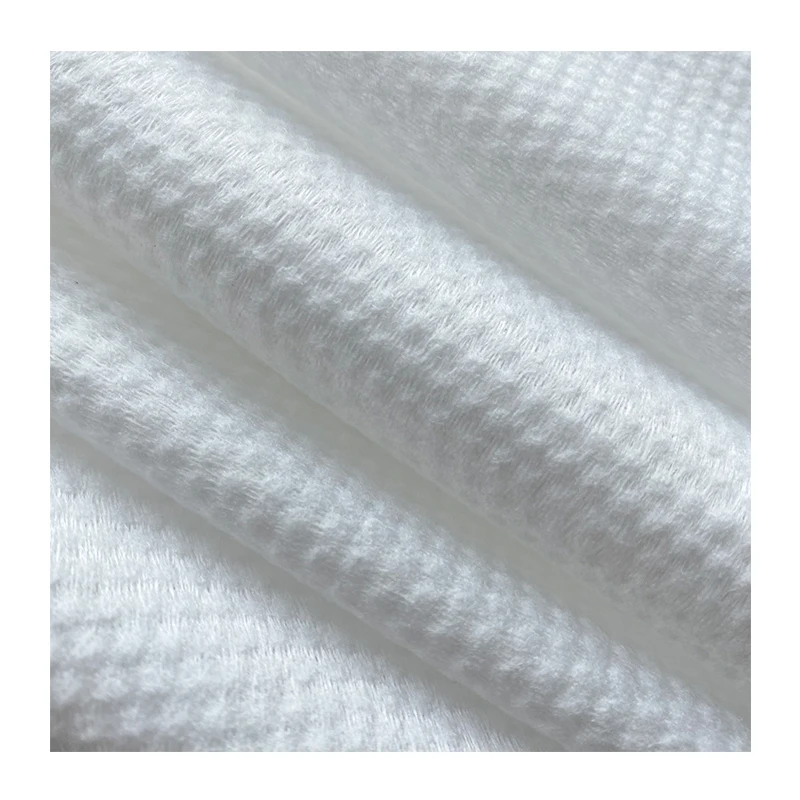 80gsm Embossed big dot 100% viscose spunlace nonwoven fabric for baby wet towels