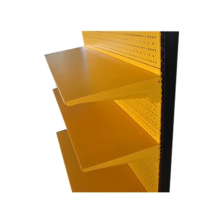 wholesale modern design colorful supermarket shelf tool display gondola wall racks