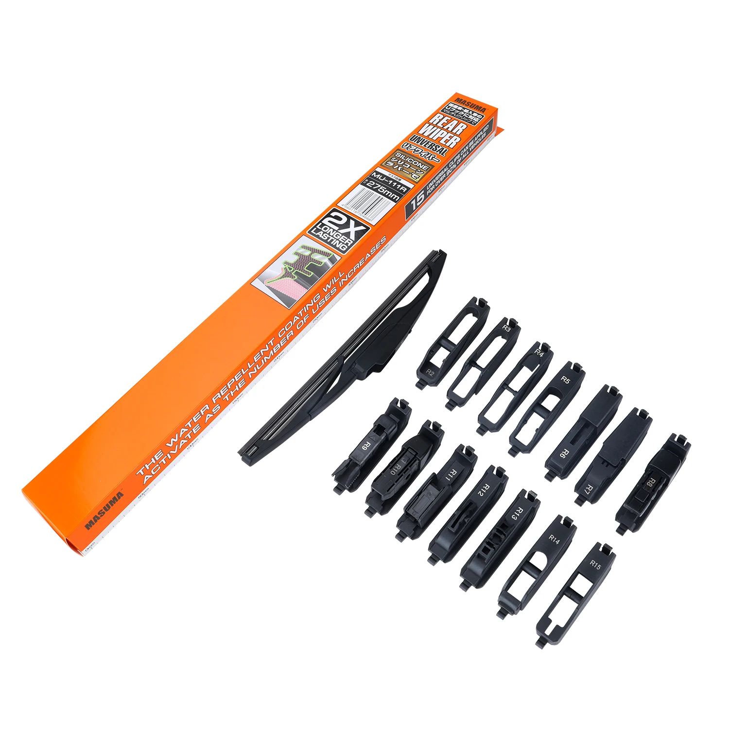 MU-111R MASUMA High Quality Auto car Rear Wiper blade 275 mm Car For TOYOTA  MAZDA KIA