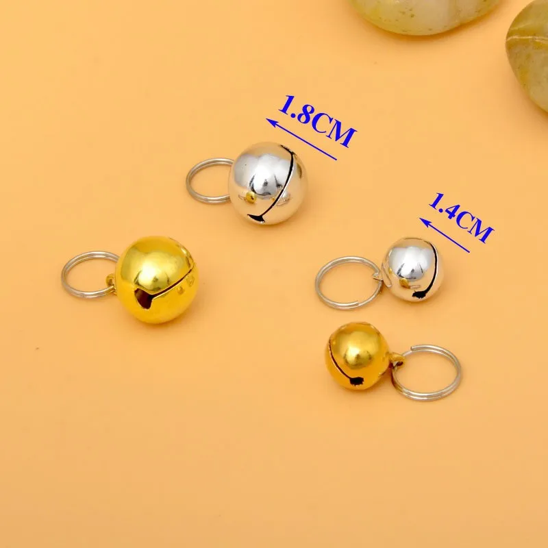 Pet Dog Cat Collar Bell DIY Accessories For Collar Loud Bell kitten Safety Random
