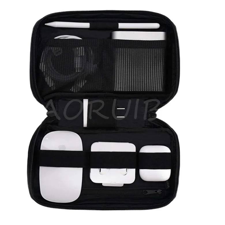 Сумка-Органайзер BAORUIBAG Tech для электронных аксессуаров шнуров зарядных устройств телефона USB-накопителей SD-карт и внешних