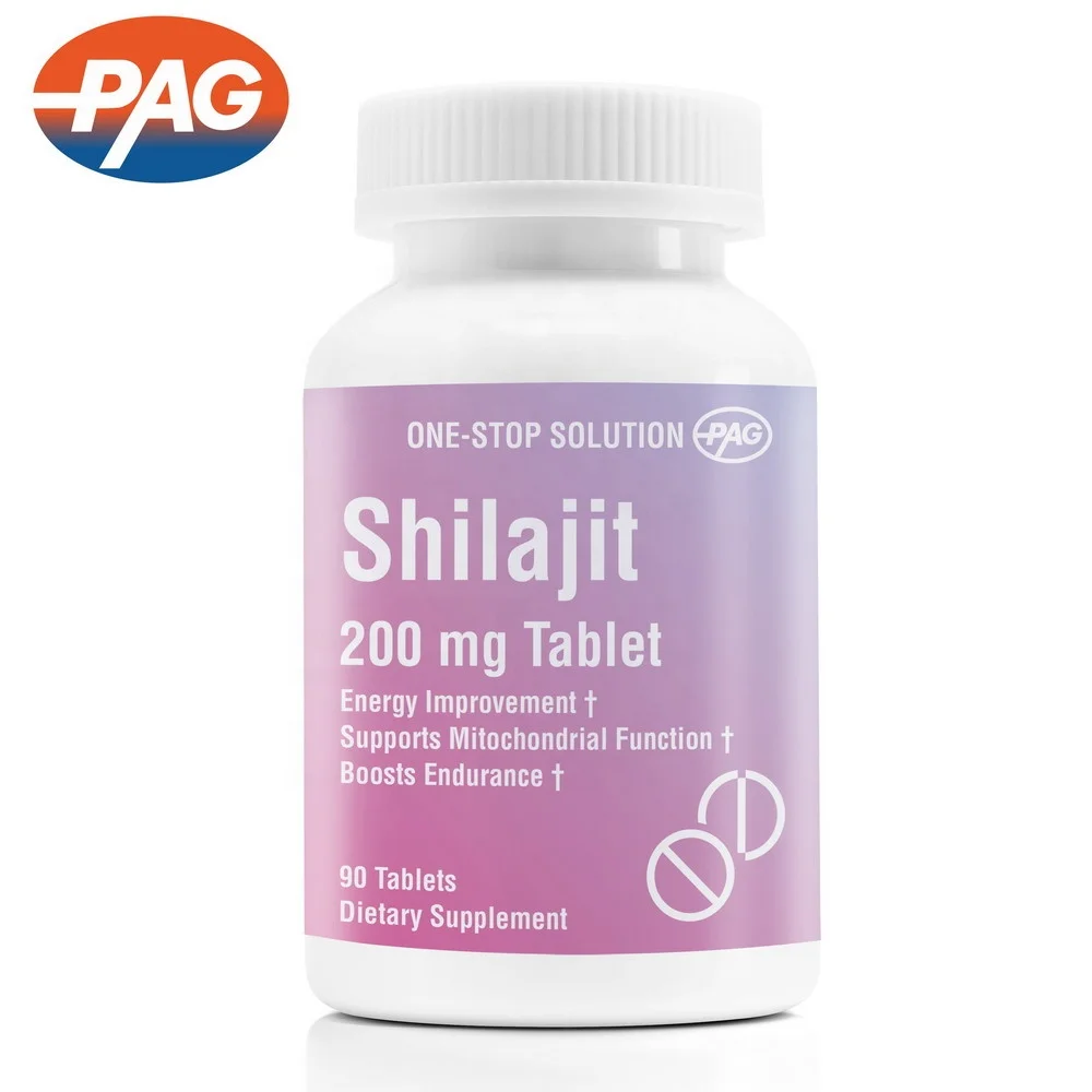 Bulk Price Herbal Supplements Resin For Energy Boost And Mitochondrial Support Himalayan Shilajit 200Mg Tablets