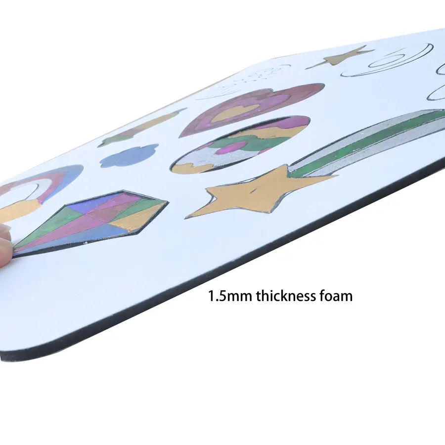 Customized Foil Craft Kit Children DIY glitter foam Foil Art For Kids