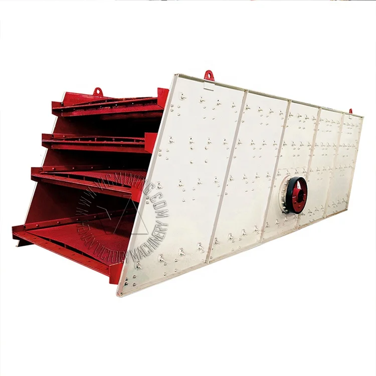 High Efficiency New Linear Vibrating Screen Machine Ore Separator for Construction Industries