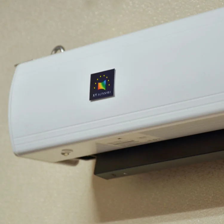 Электрический выпадающий экран серии XY screen EC1 соотношение 16 и 9 с моторизованным язычком для проекции натяжения