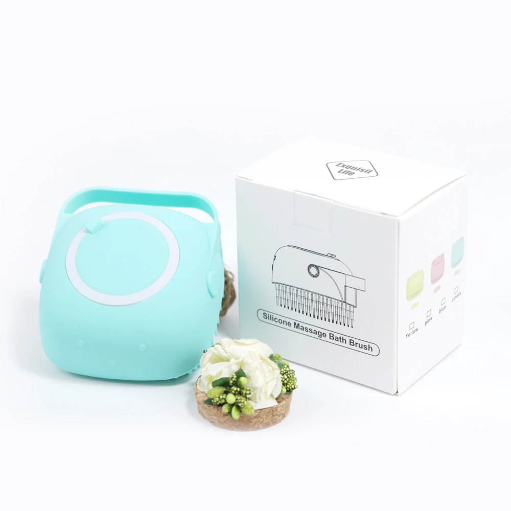 Top Selling 2020 New Product BPA Free Baby Silicone Shower Massage Soft Brush