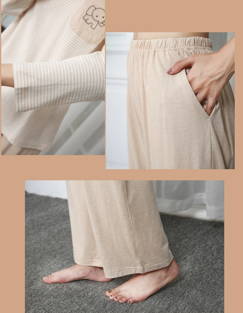 Organic cotton long comfortable underwear for women
