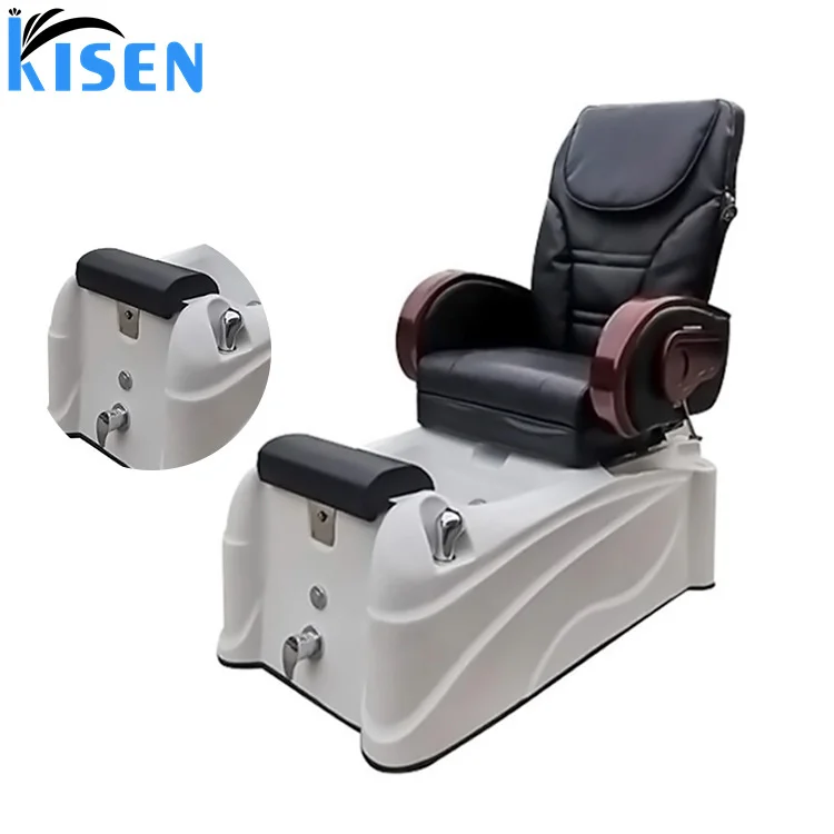 new production sky blue luxury tina para pedicure spa LED bowl acrylic footbath with wheels pedicure station