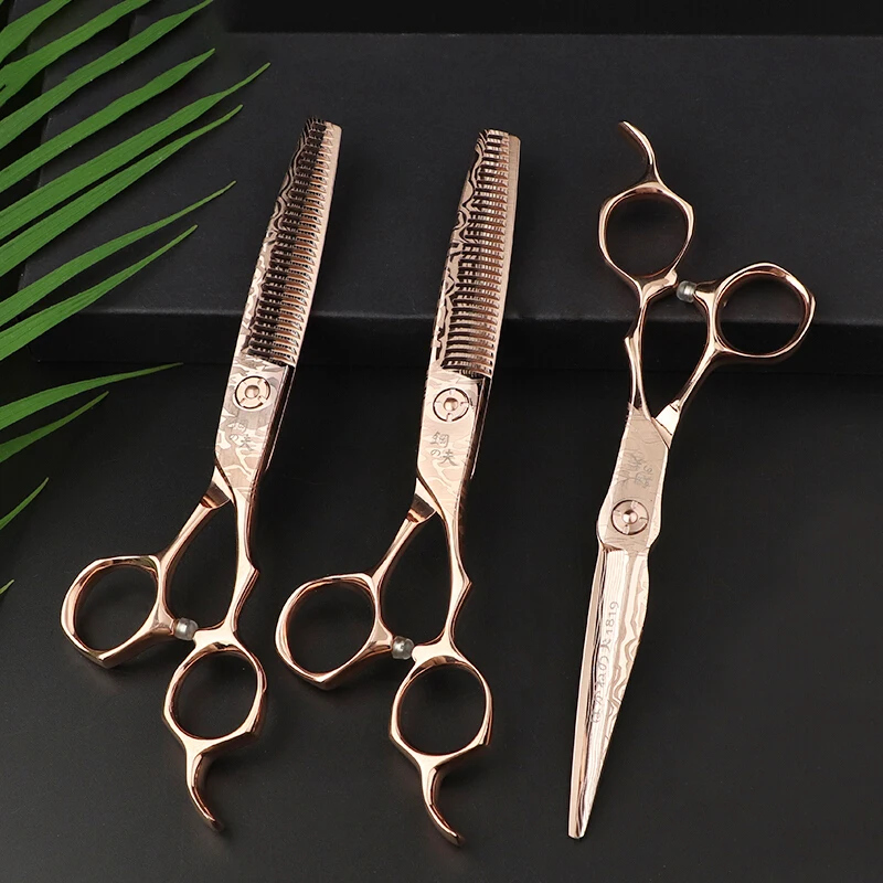 Kungfu Golden Armor Fashion Professional Japan Hair Barber Salon Hair Cutting Scissors